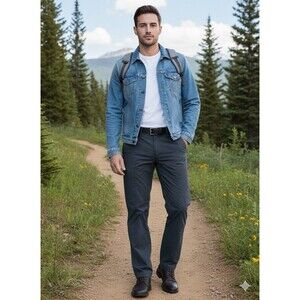 Arc’teryx Rampart Cargo Pants Men 34x 32 Olive Nylon Stretch Hiking Gorpcore